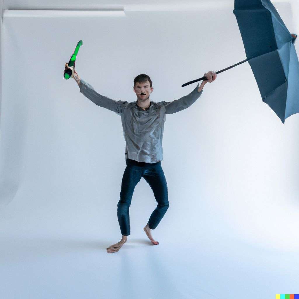the discovery of gravity in a professional photography studio